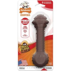 Nylabone Essentials Power Chew Barbell Meaty Medley Flavor (Option: Meaty Medley)