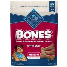 Blue Buffalo Classic Bone Biscuits with Beef Mini (size: medium)