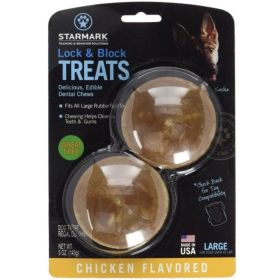 Starmark Lock and Block Treats Chicken Flavor Large (Option: Chicken, size: large)