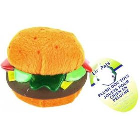Li'l Pals Plush Hamburger Dog Toy (Option: Hamburger)