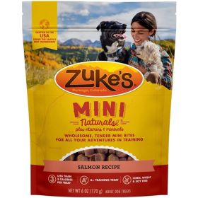 Zukes Mini Naturals Dog Treat  Savory Salmon Recipe (Option: Savory Salmon, size: Mini)
