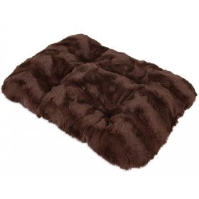 Precision Pet Cozy Comforter Kennel Mat Brown (Color: Brown)