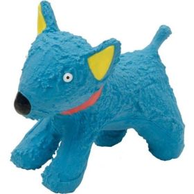 Li'l Pals Latex Blue Dog Toy (Color: Blue)