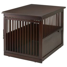 Richell End Table Dog Crate (Option: large)