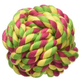 Mammoth Cottonblend Monkey Fist Ball Flossy Dog Toy 2.5" Mini (size: 2.5" Mini)