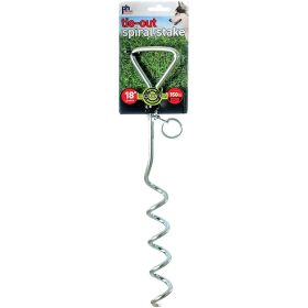 Prevue Pet Products 18 Inch Spiral Tie Out Stake Heavy Duty (size: 18 Inch Heavy Duty)