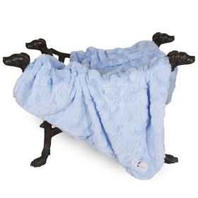 Bella Dog Blanket (Color: Baby Blue, size: SM)