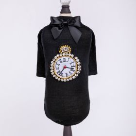 Tmeless Dog Tee (Color: Black, size: XXS)