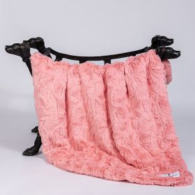 Cuddle Dog Blankets (Color: Peach, size: LG)
