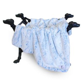 Whisper Dog Blanket (Color: Baby Blue, size: SM)